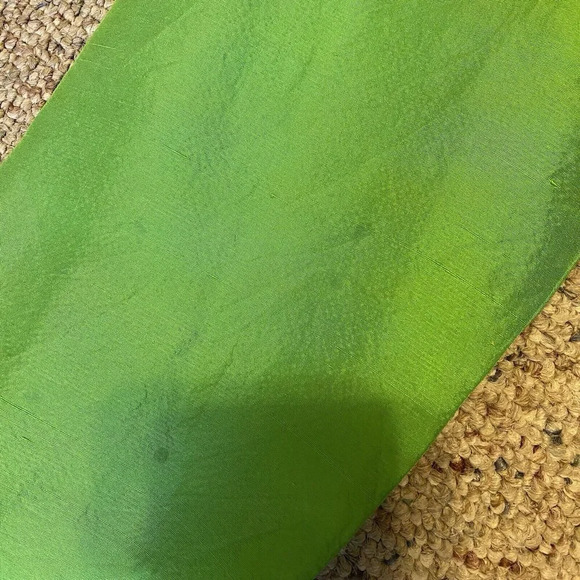 VTG 100% Silk Women’s Kelly Green Blouse Shirt Robbie Bee Sz S 80s 90s Holiday - Picture 9 of 14